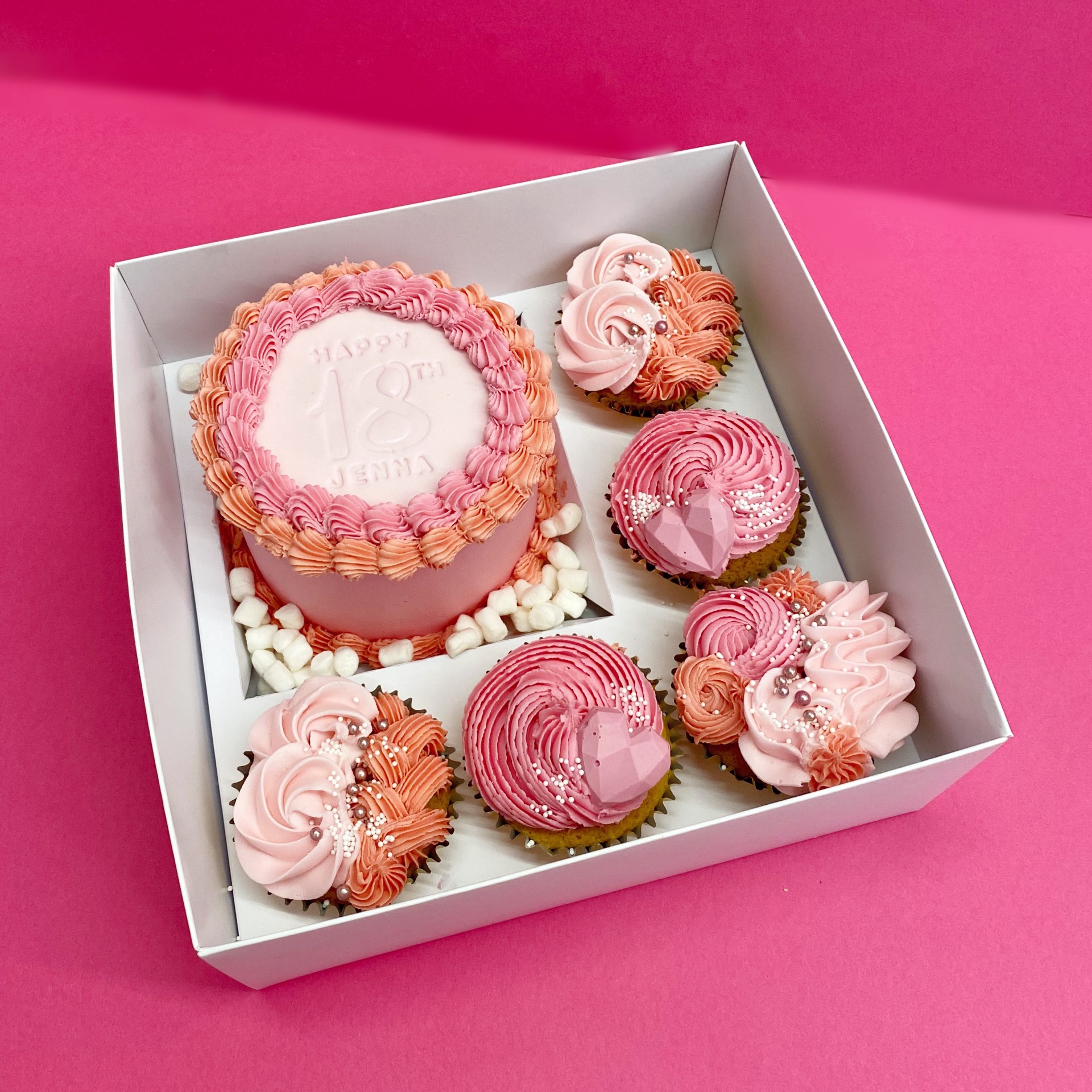 Bento Cake & Cupcake Gift Box | Belles Bakery