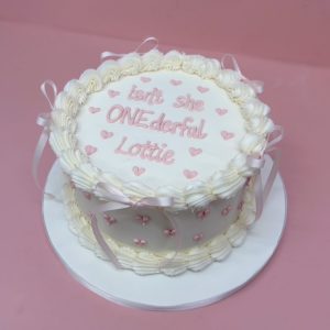 Basic Little Hearts & Bows Cake